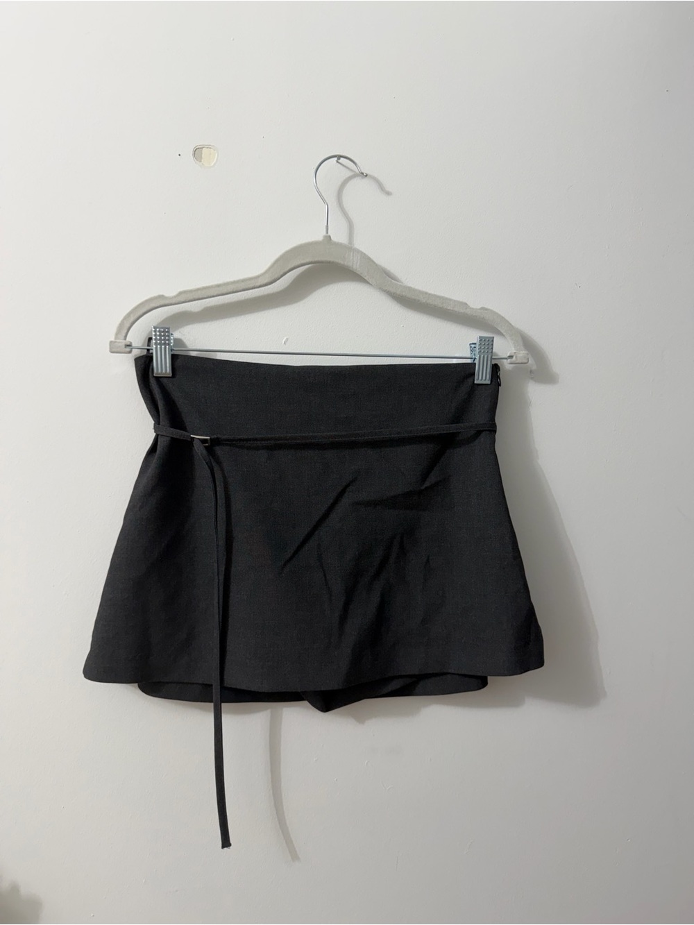 Zara Black Wrap-Front Skort